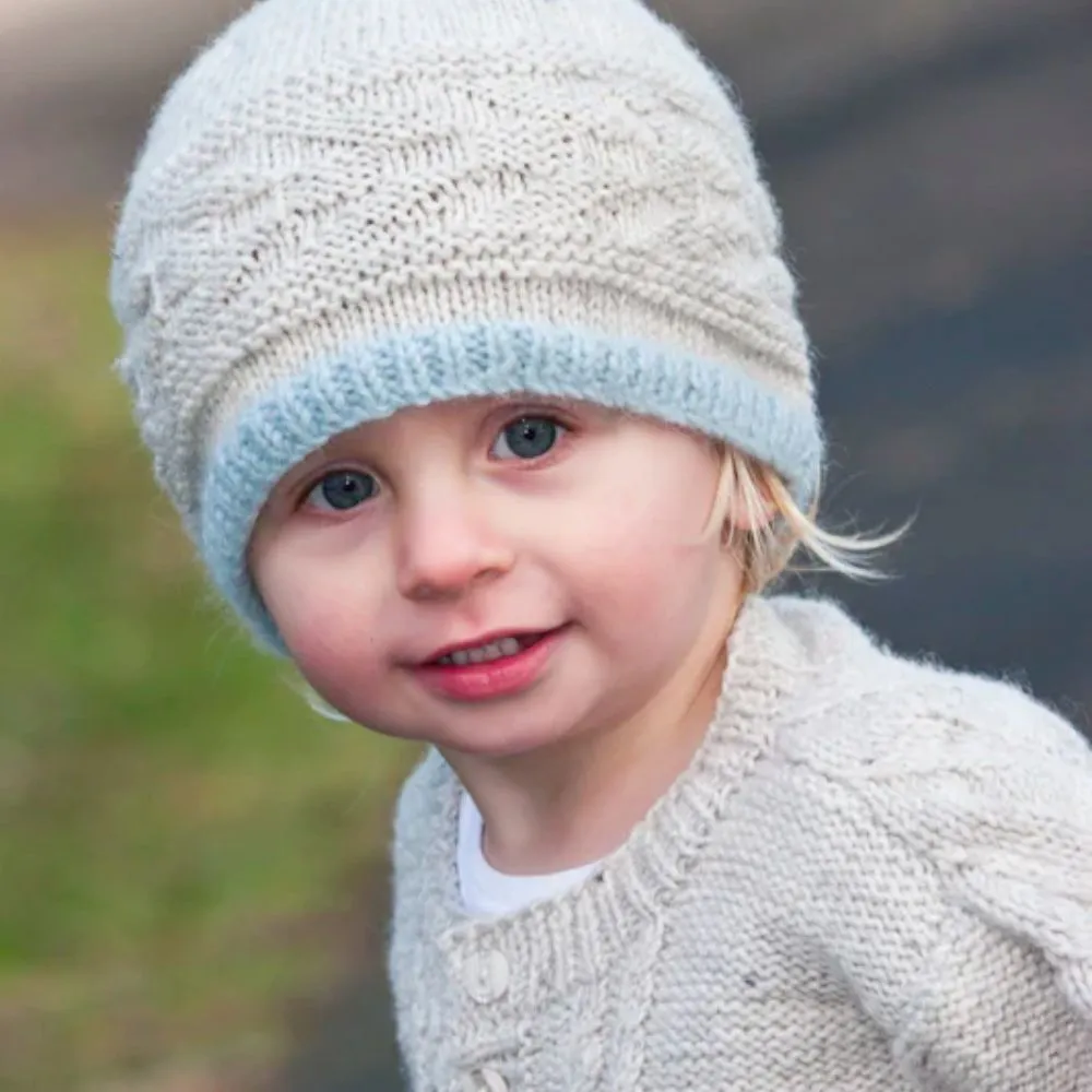 Cream Caramel Beanie Knitting Pattern - 8Ply (LF22)