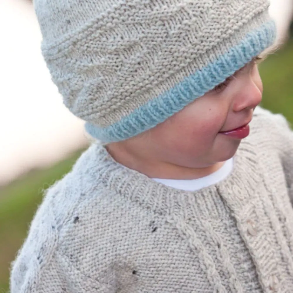 Cream Caramel Beanie Knitting Pattern - 8Ply (LF22)