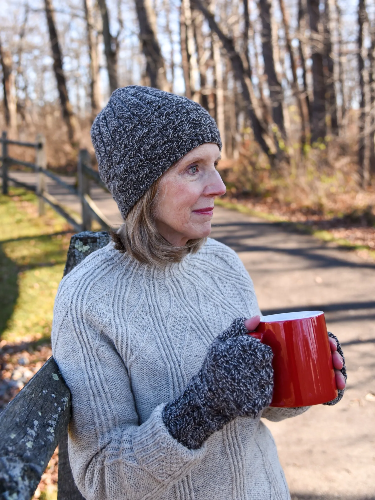 Creel Cap, Cowl, and Mitts <br/><small>knitting pattern</small>