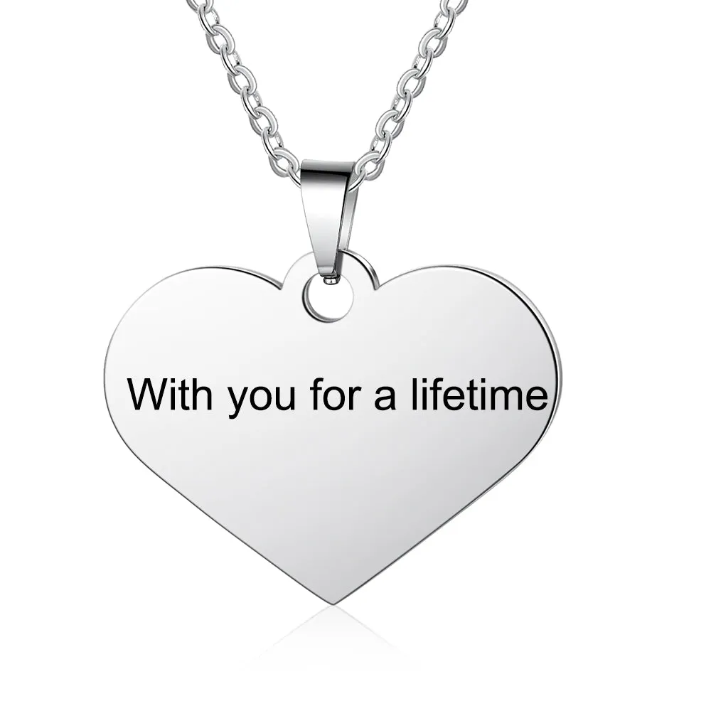 Custom Heart Photo Necklace- Meaningful Gift For Mom