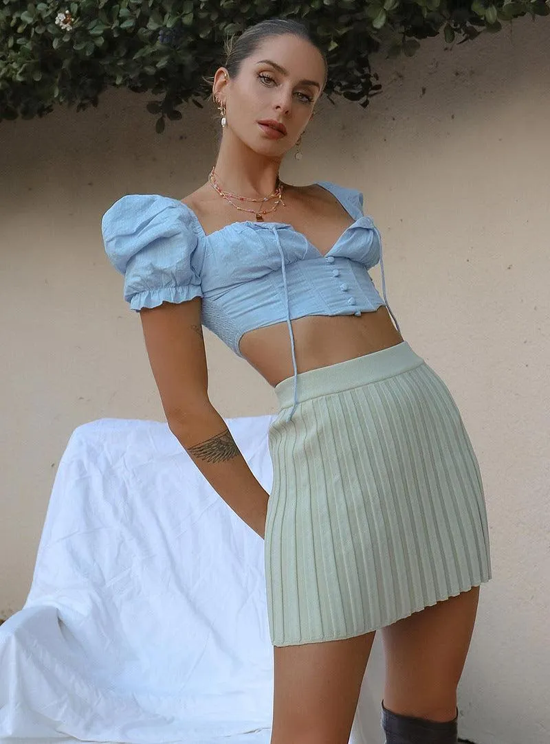 Daissing Pleated Mini Skirt