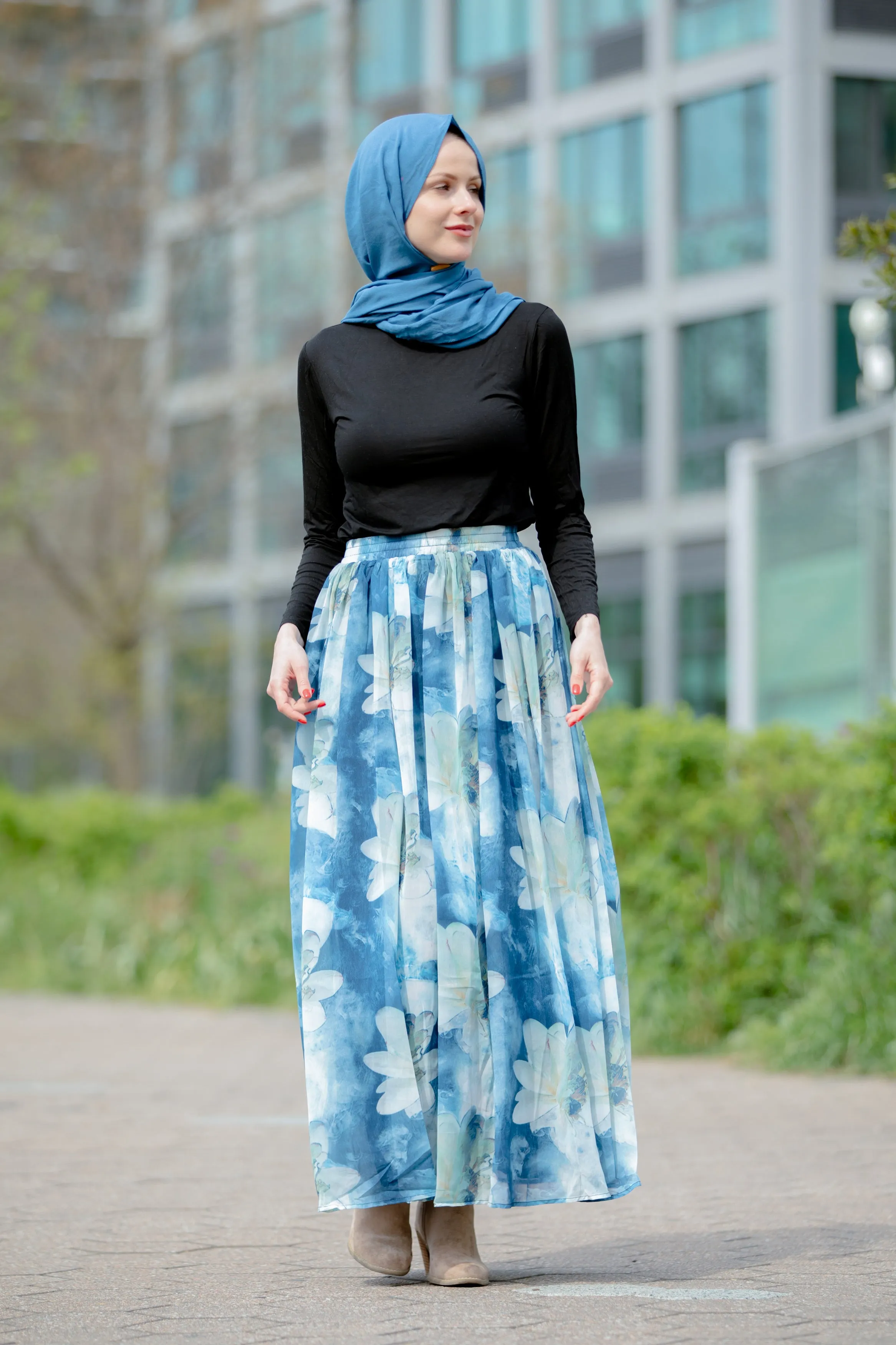 Day Dreams Floral Maxi Skirt-CLEARANCE