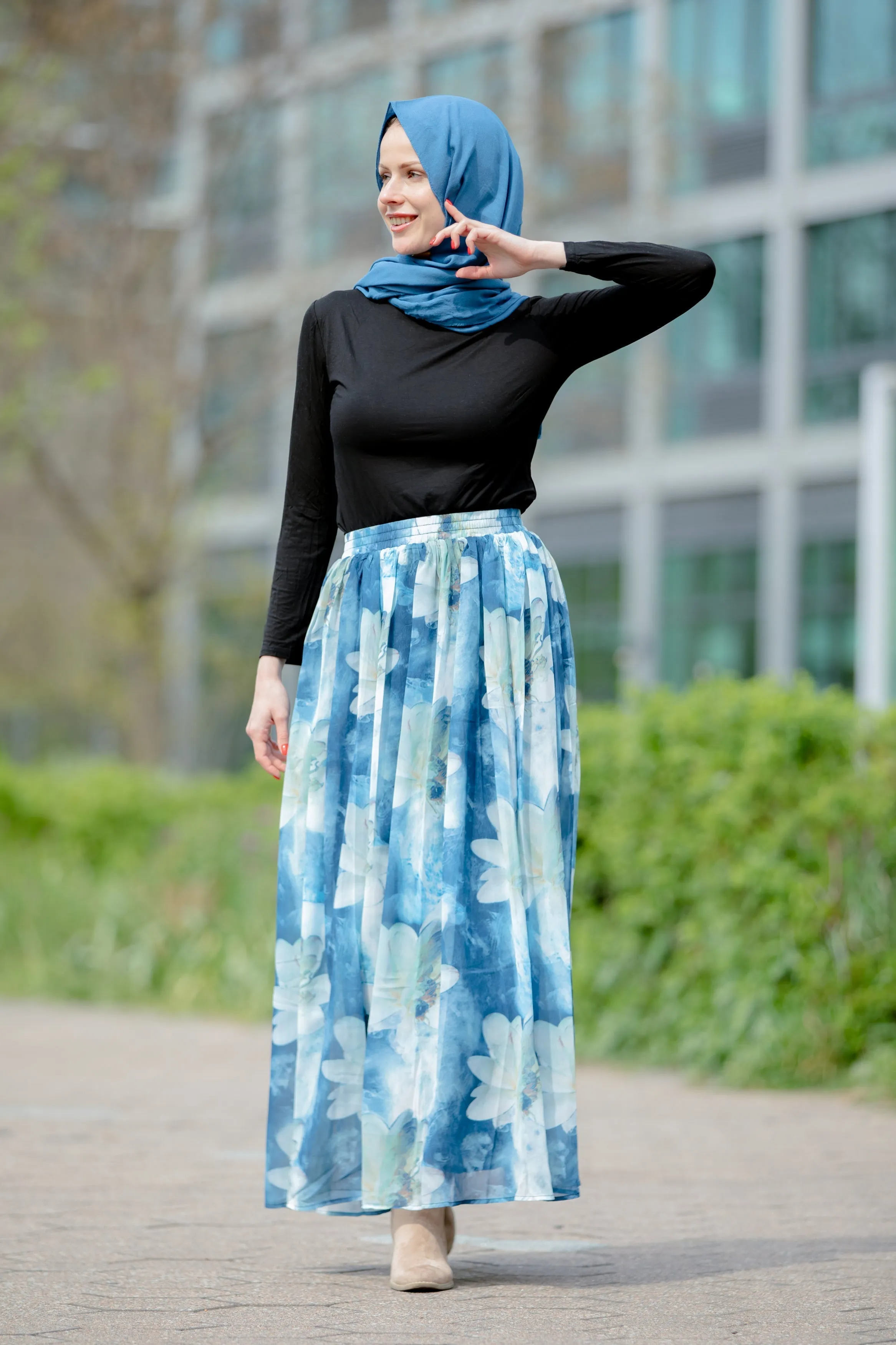 Day Dreams Floral Maxi Skirt-CLEARANCE