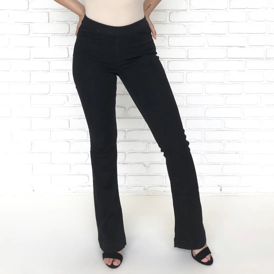 Derek Black Flared Bell Bottom Jegging Pants