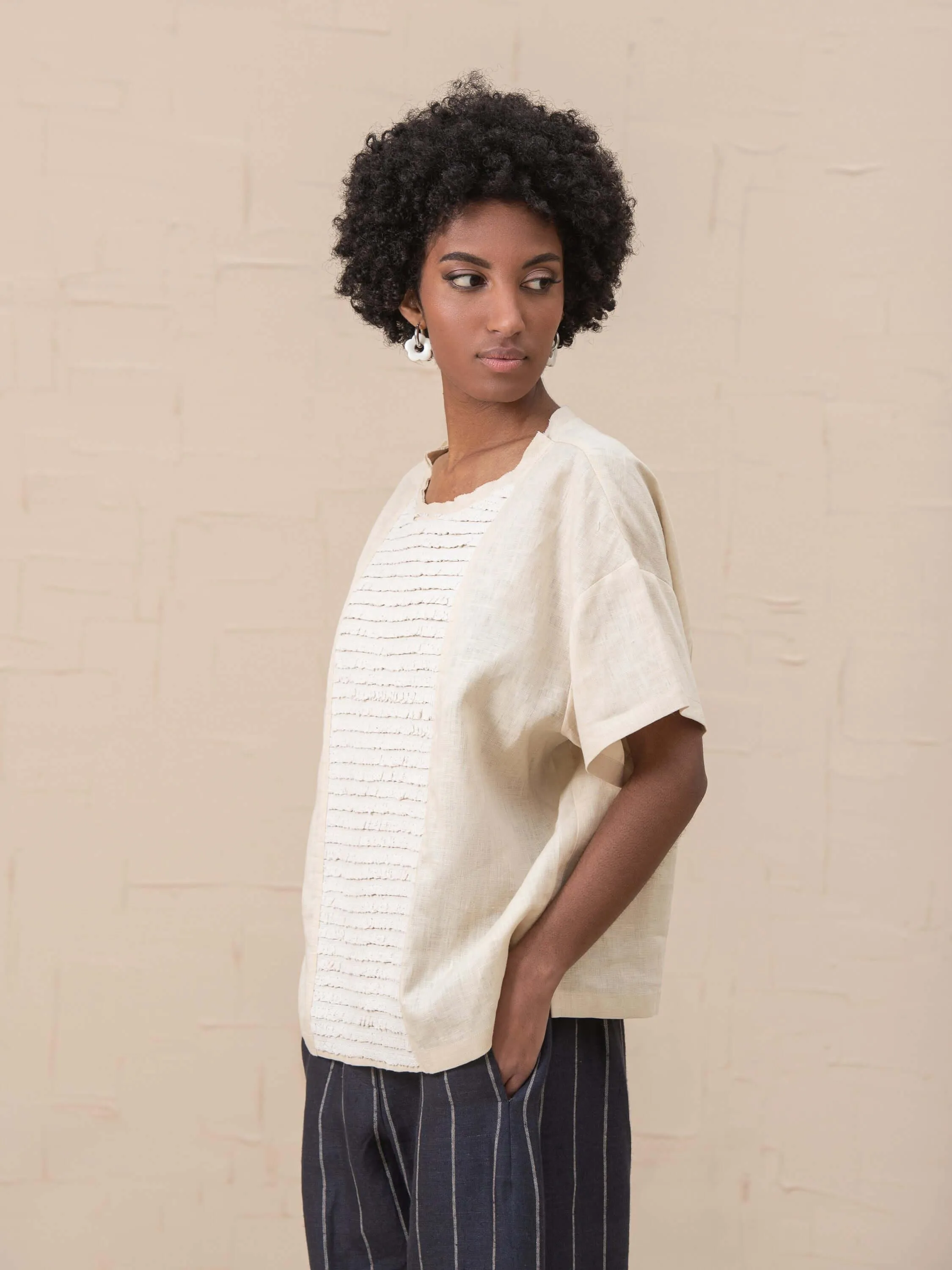 Doris Top - Linen and Lace