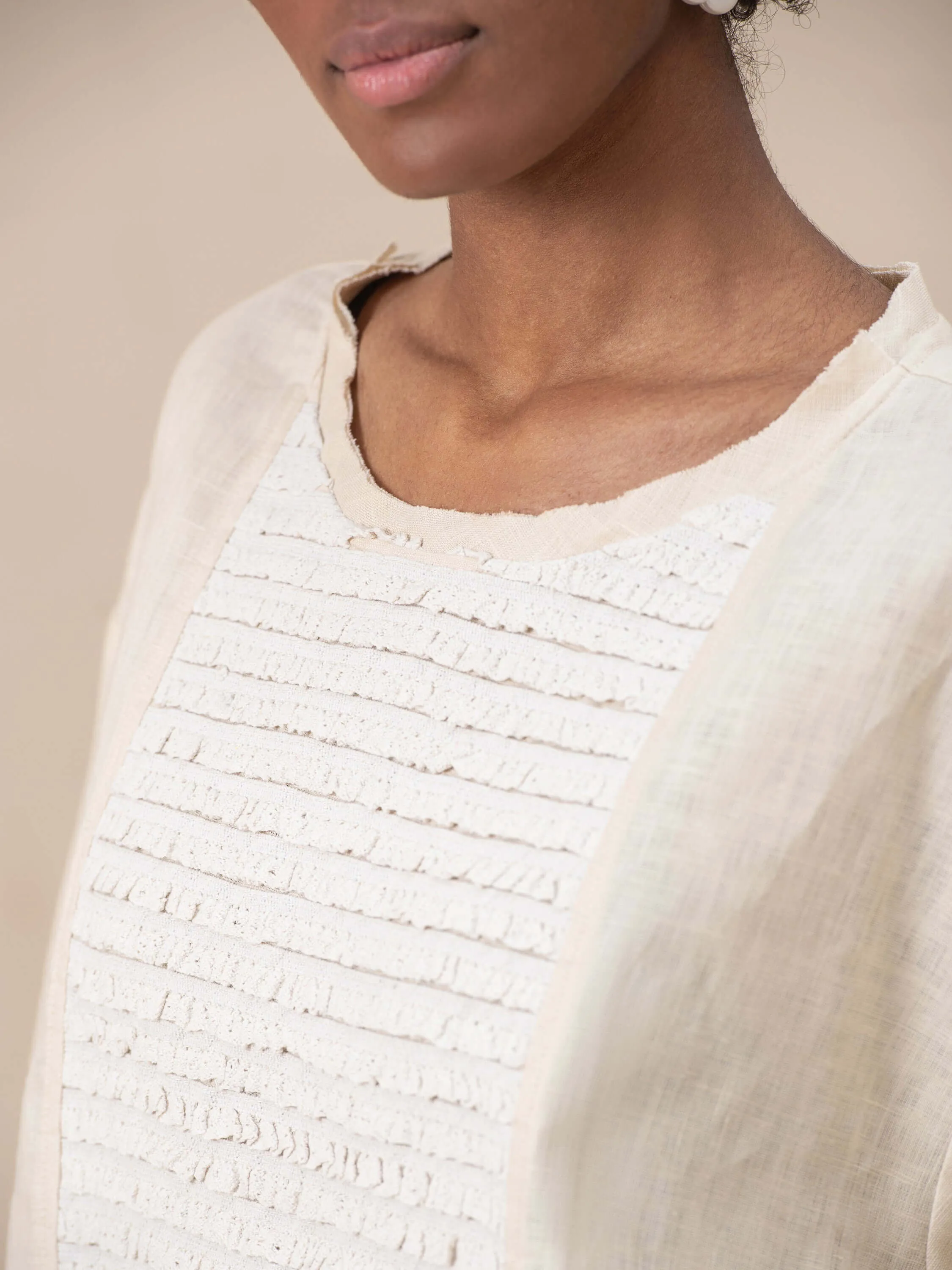 Doris Top - Linen and Lace