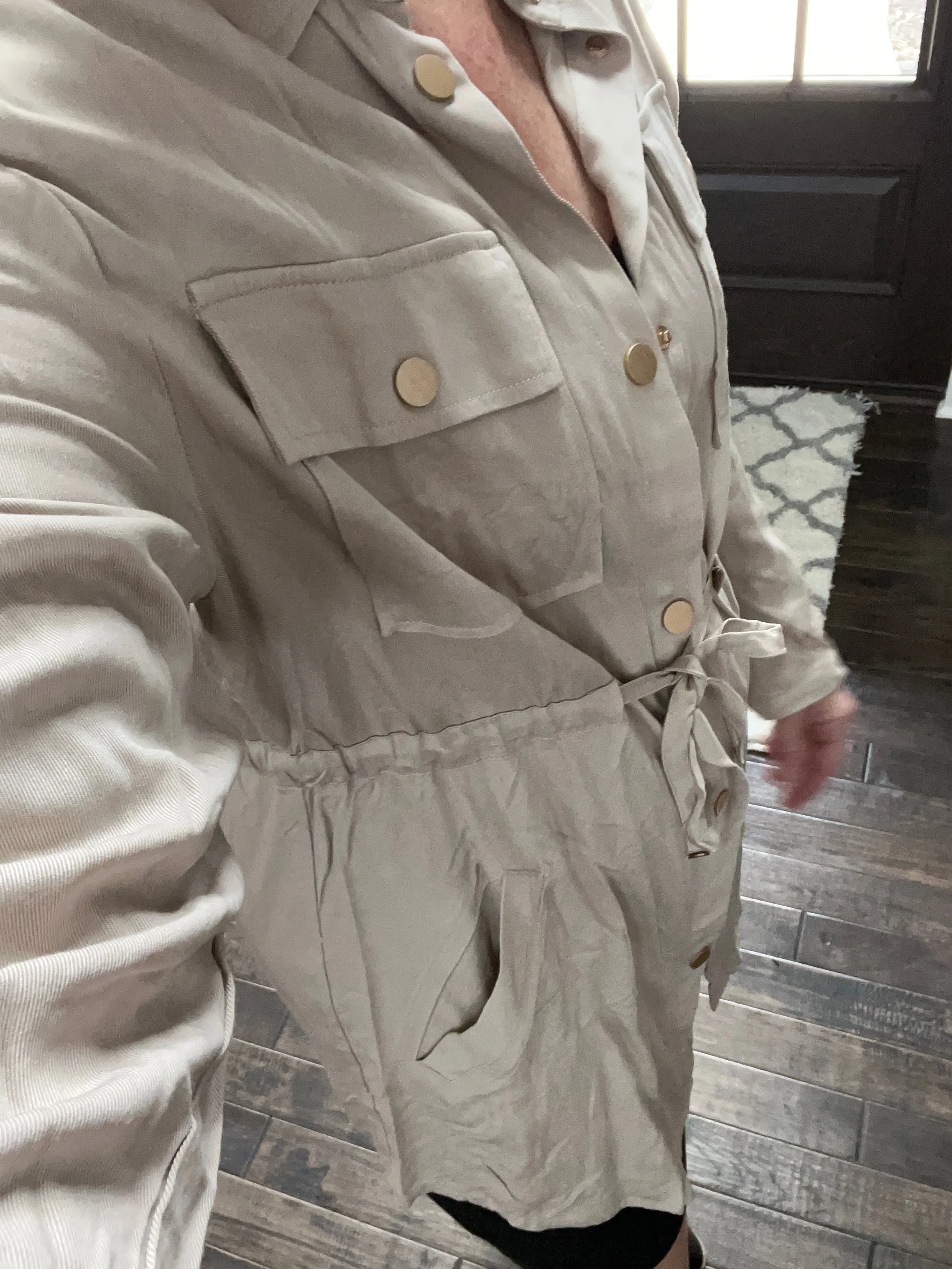 Drawstring trench