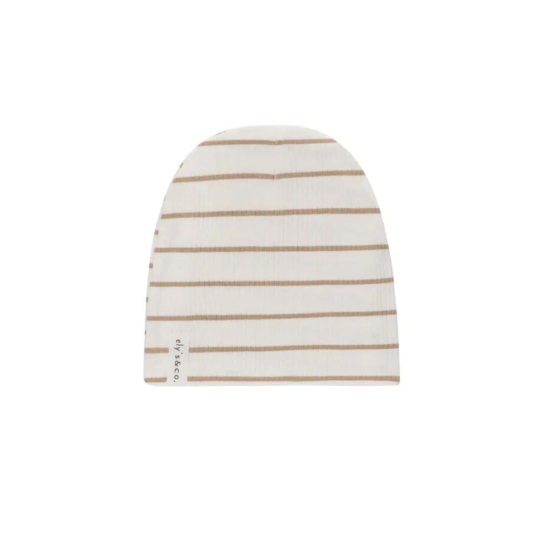 Ely's & Co. Ribbed Cotton Wide Stripes Beanie