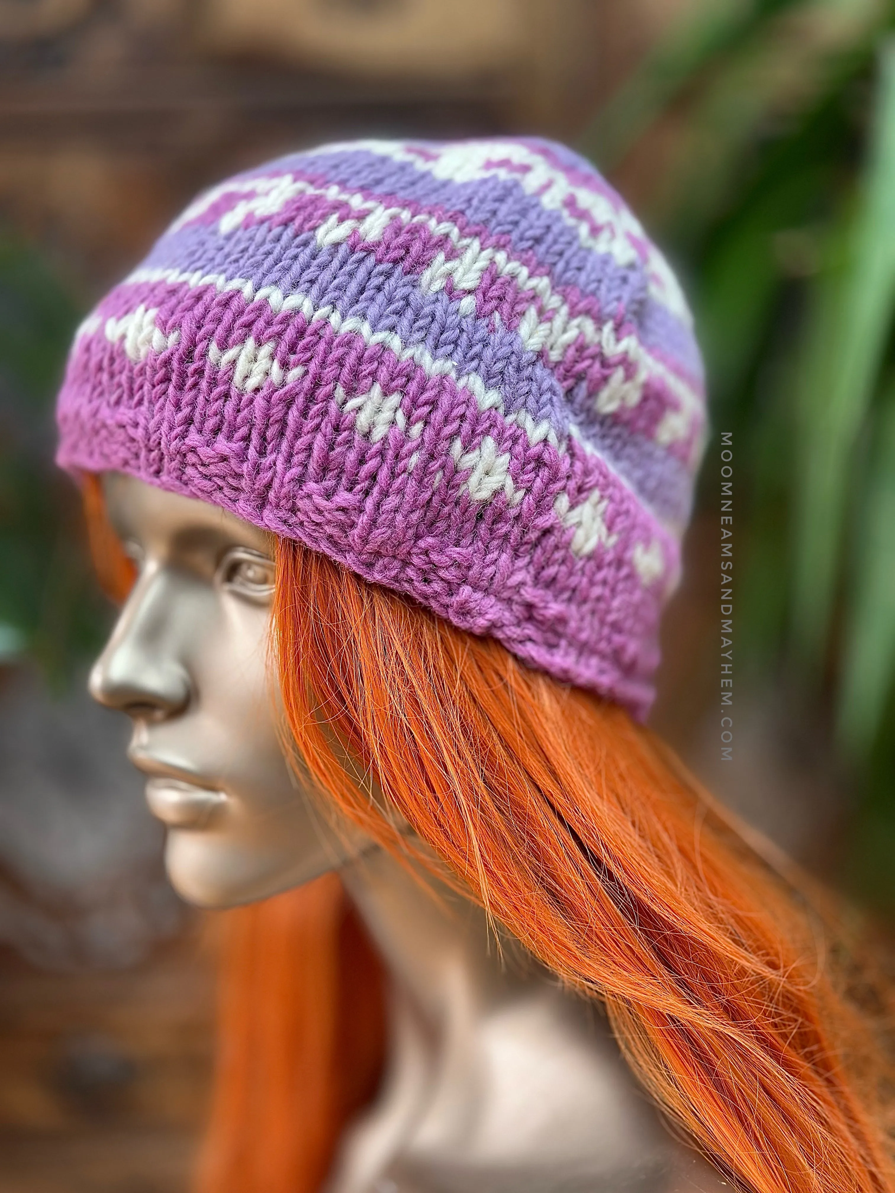 ENCHANTING PINK WINTER BEANIE HAT (WH723)