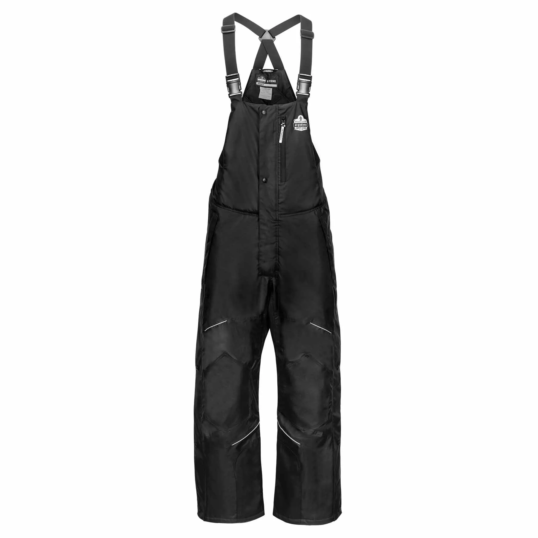 Ergodyne 41224 6472 L Black Thermal Bib - 300D Oxford Shell