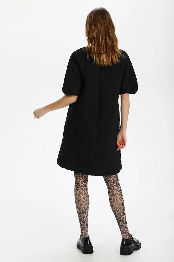 Esma Quilted Dress Black