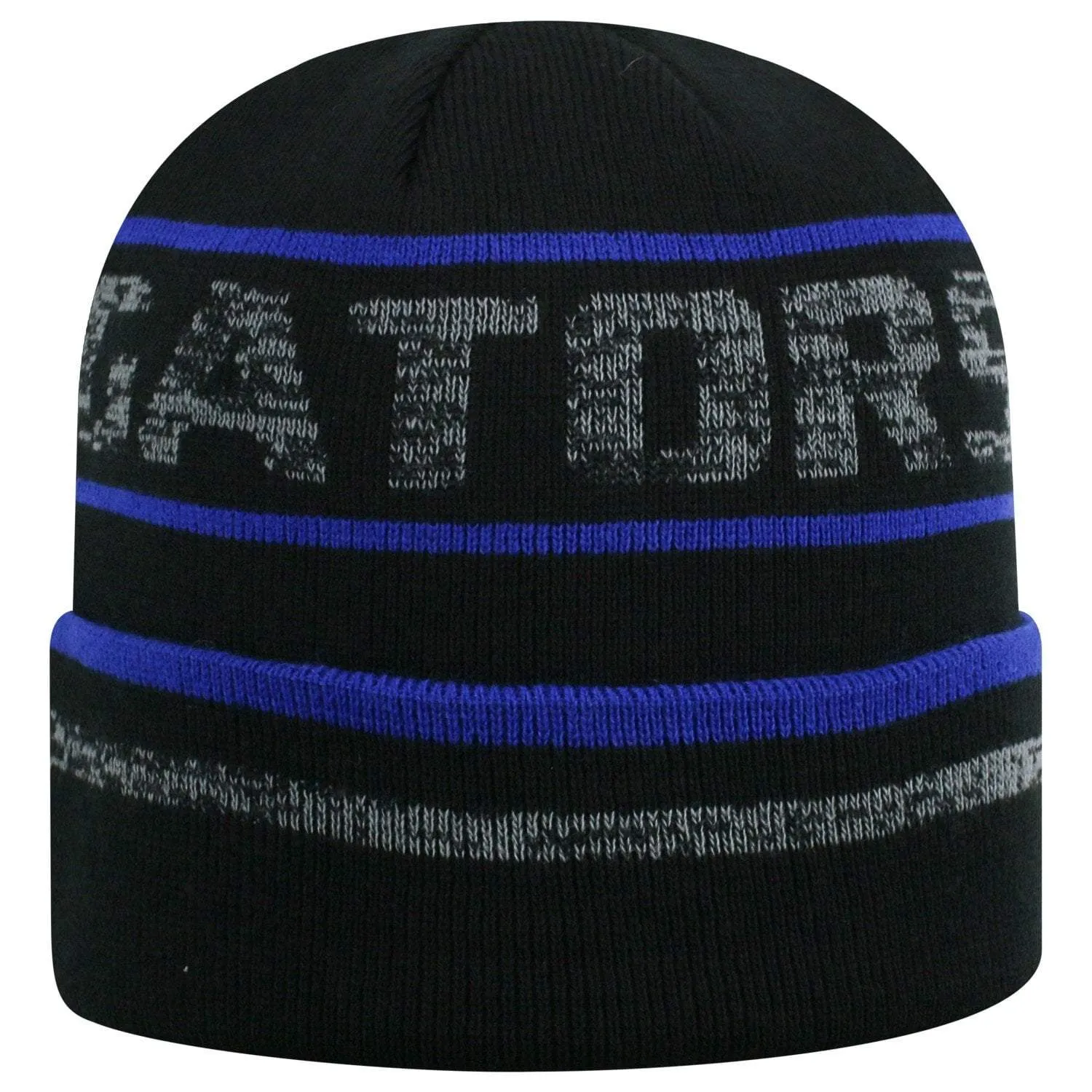 Florida Gators TOW Black Striped "Effect" Style Cuffed Knit Beanie Cap