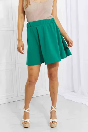 Full Size Cheer You On Mini Skirt in Green