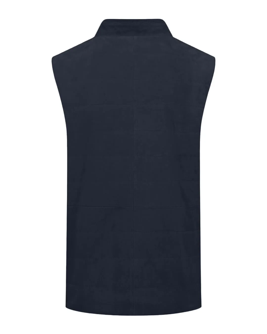 Fynch-Hatton Velours Quilted Dark Navy Gilet