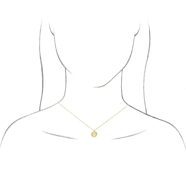 Gold Initial Necklace