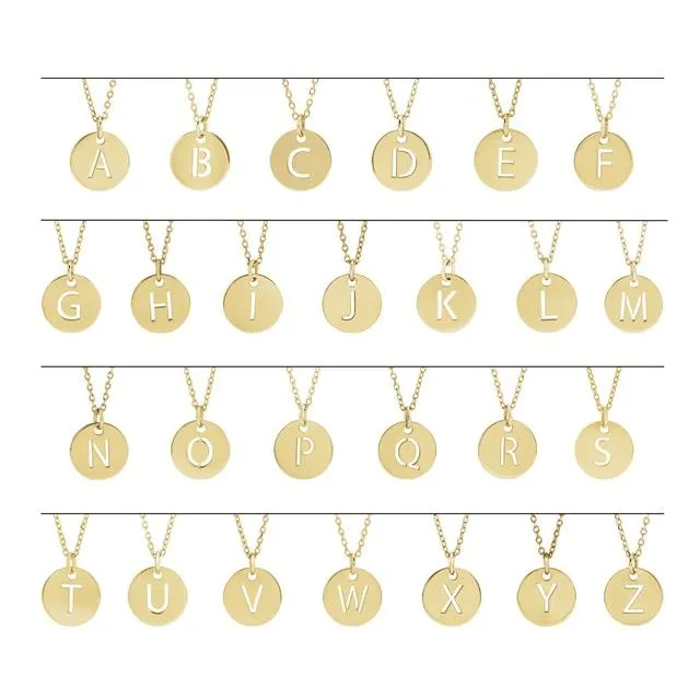 Gold Initial Necklace