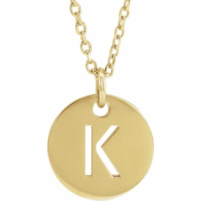 Gold Initial Necklace