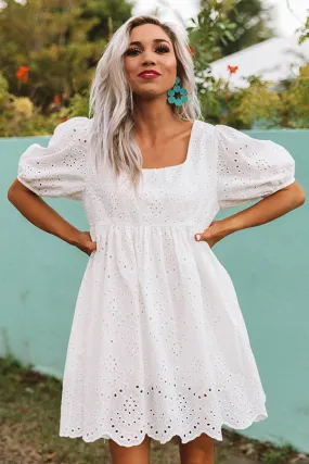 Half Moon Bay Eyelet Babydoll Romper