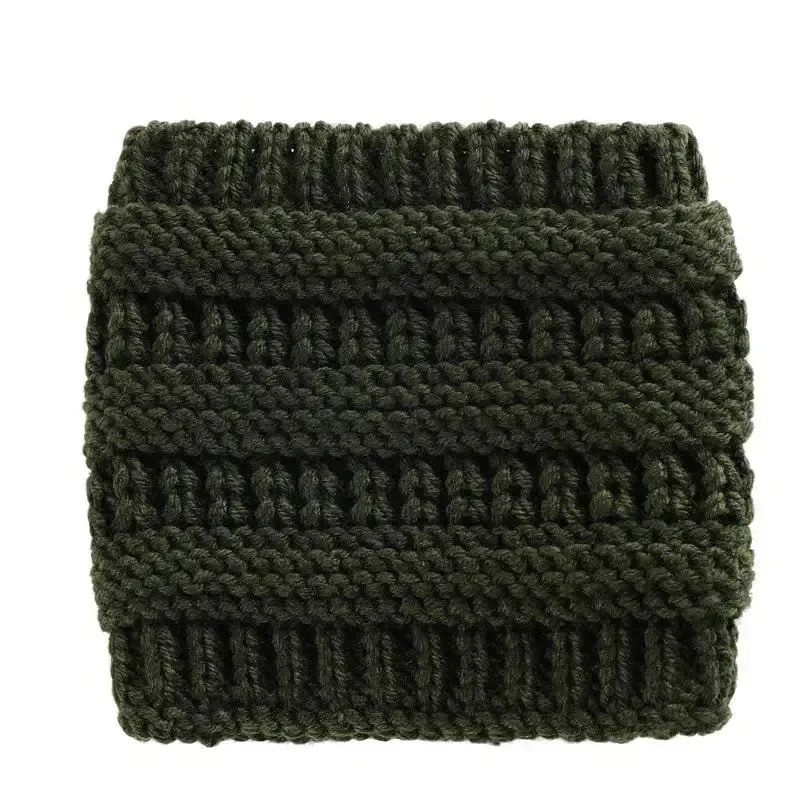 Headwrap Ponytail Beanie