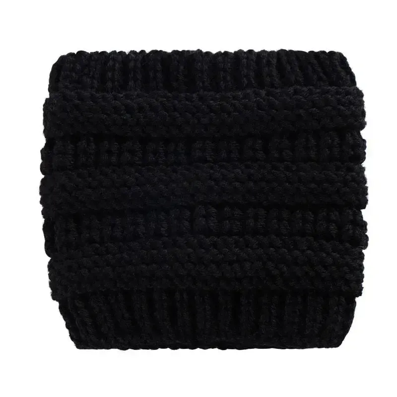 Headwrap Ponytail Beanie