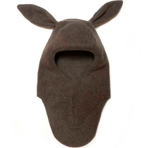 Huttelihut Bunbun Balaclava Cotton Fleece w. Rabbit Ears Brown