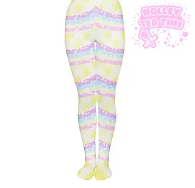 Ice Cream Picnic Rainbow Tights [Made To Order]