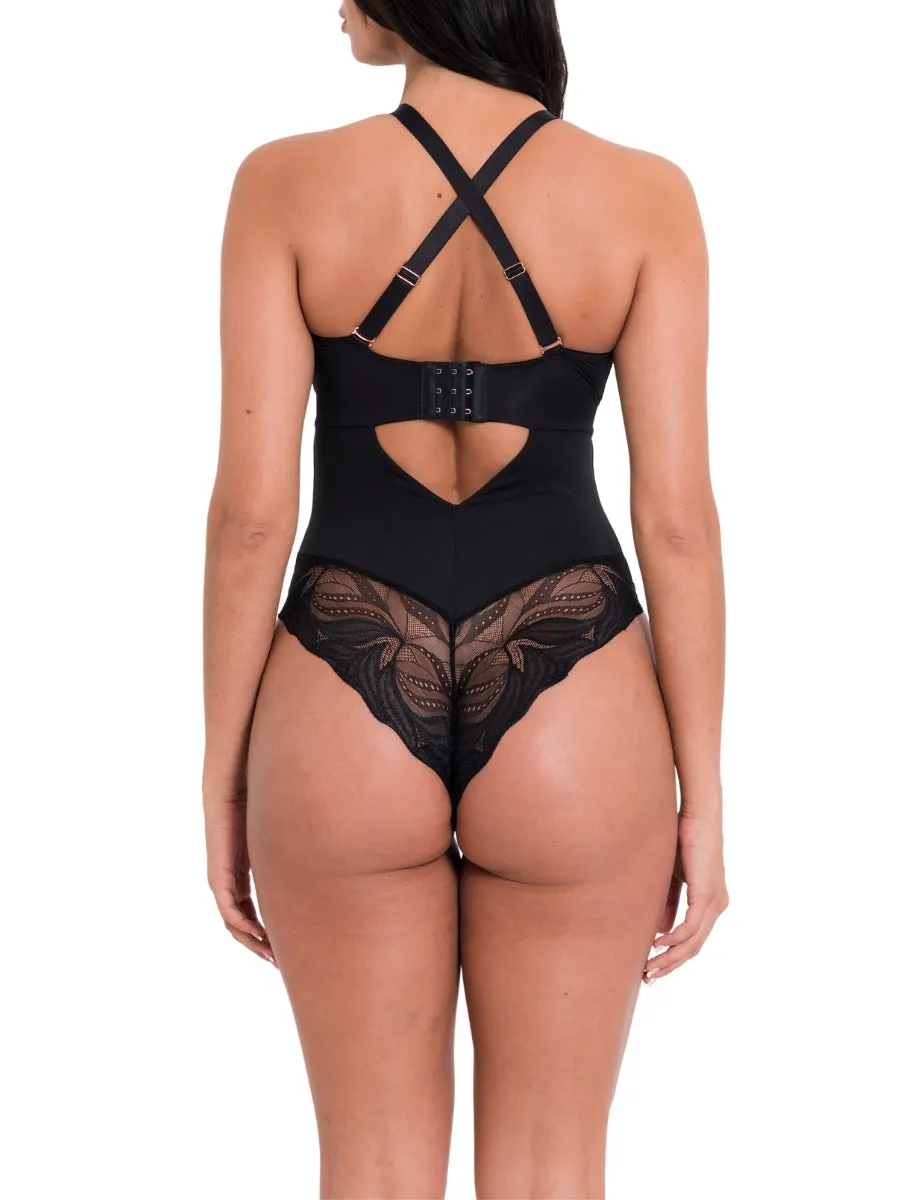 Indulgence Bodysuit - Black/Latte