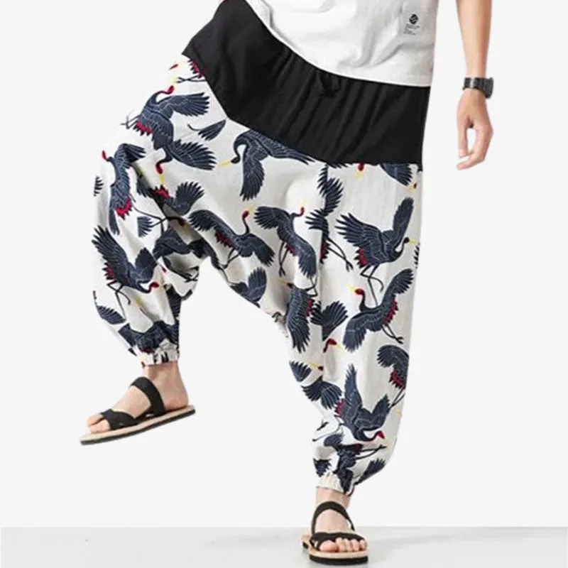 Japanese Wide Leg Pants Mens