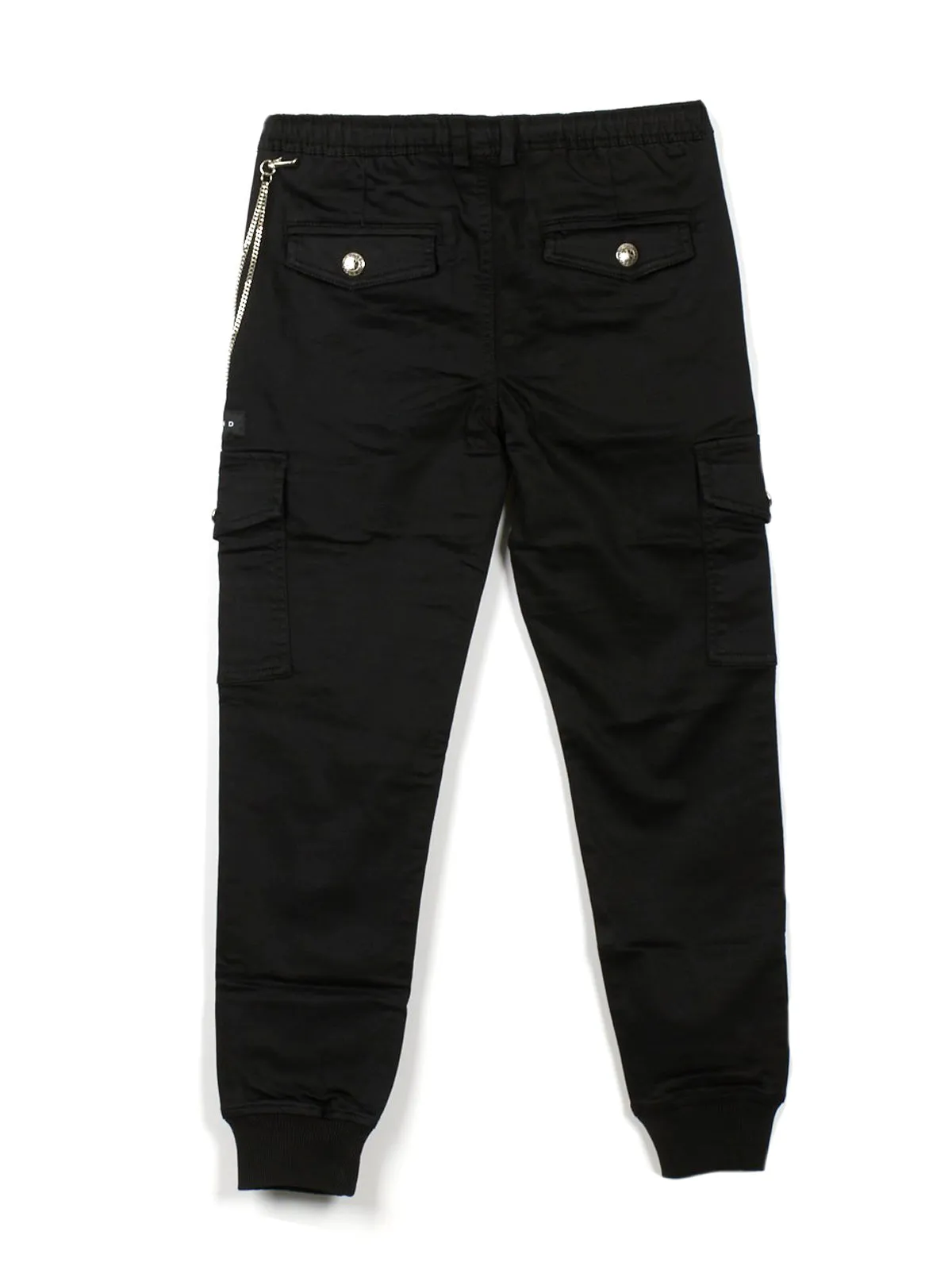 John Richmond- Cotton cargo pants with chain for boys