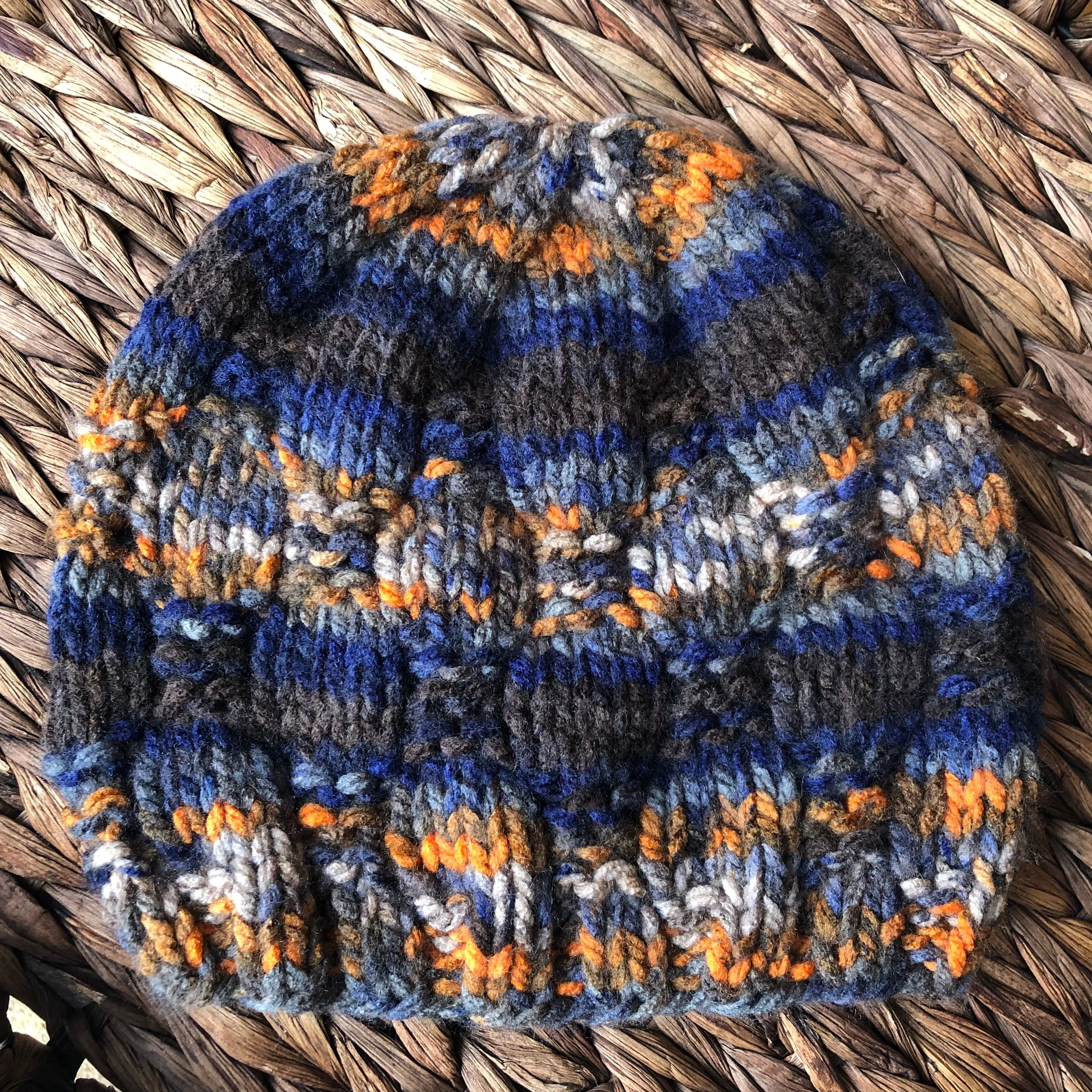 KNIT Pattern for Checkerboard Beanie or Messy Bun | Knit Hat Pattern | Hat Knitting Pattern | DIY Written Knit Instructions