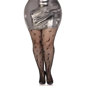 Leg Avenue | Plus Size Celestial Net Tights