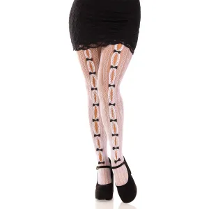 Leg Avenue | Sweetheart Bow Striped Tights