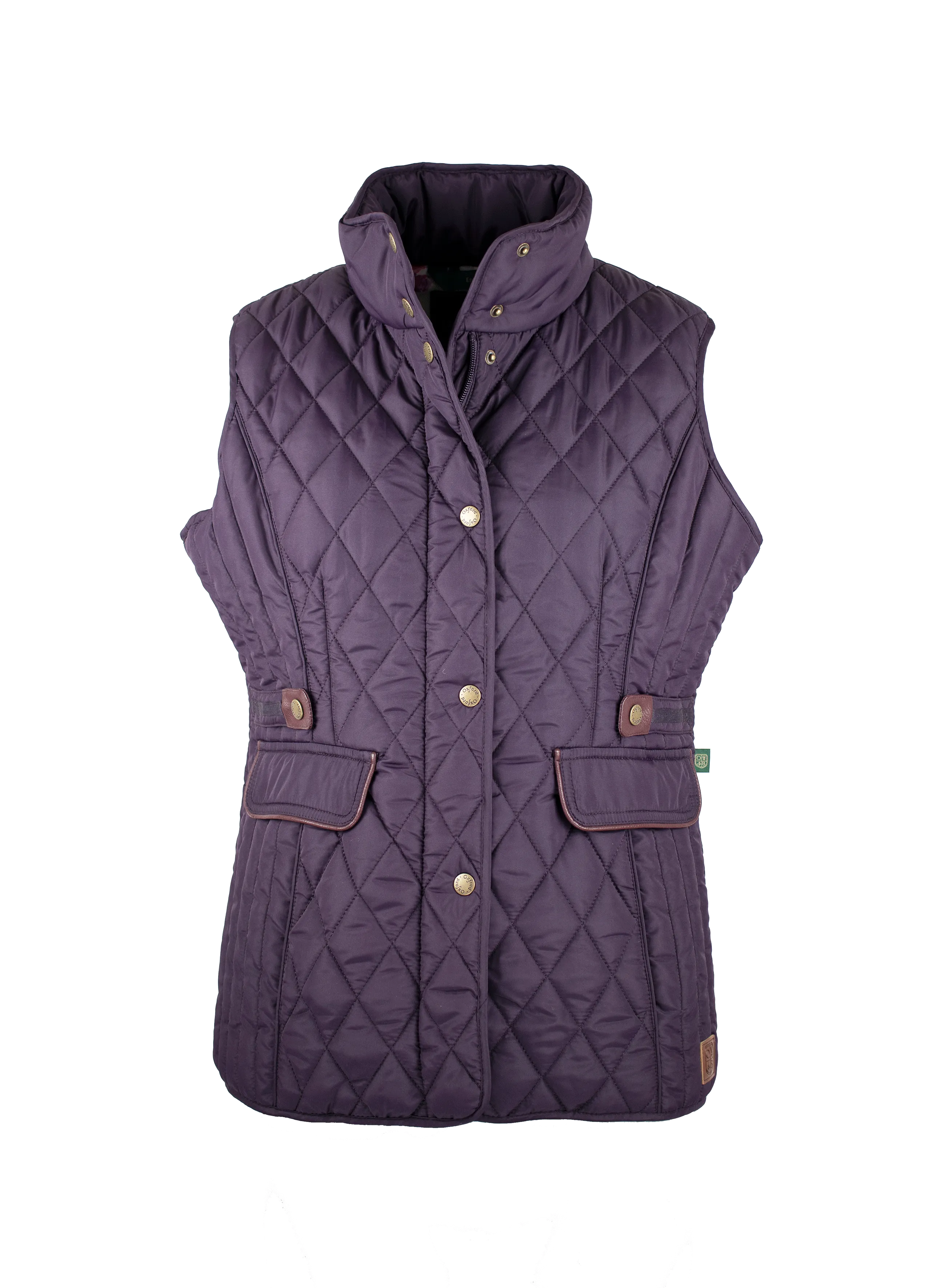 LJ001 - Ladies Maya Quilted Gilet - PLUM