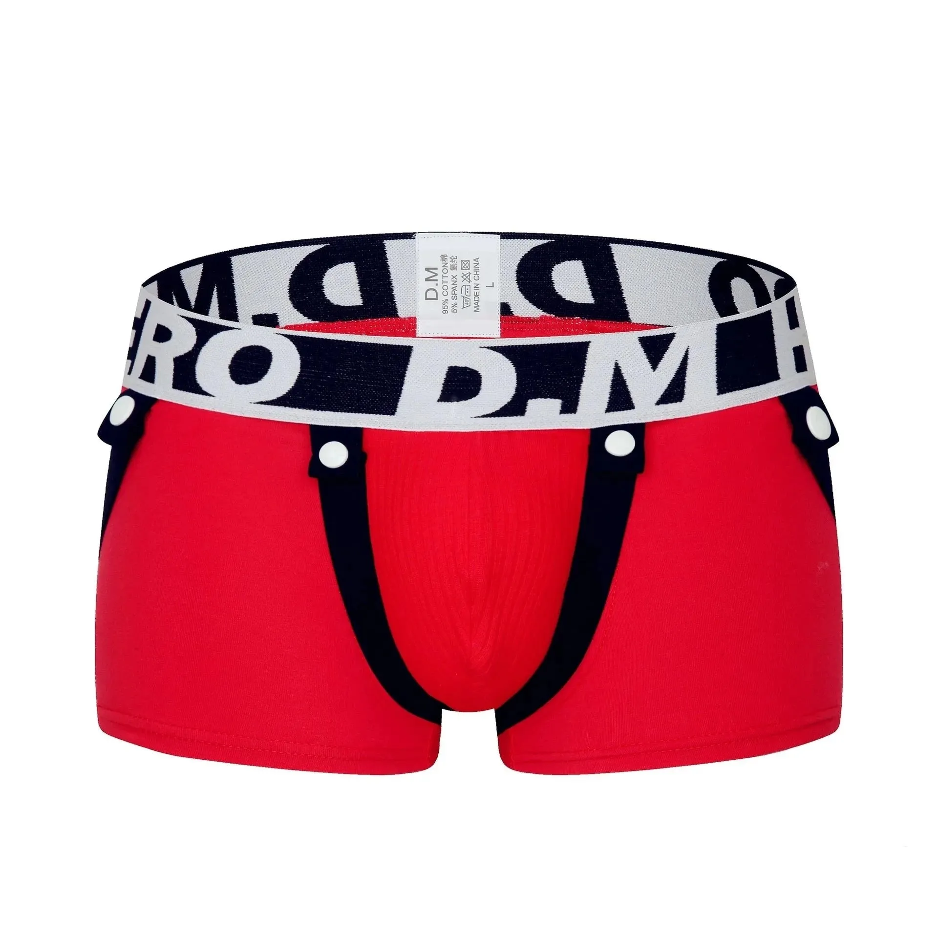 Low Waist Letter Printed Cotton Boxer