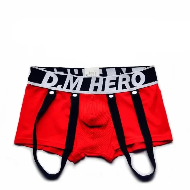 Low Waist Letter Printed Cotton Boxer