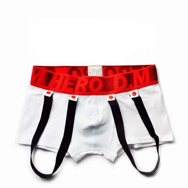 Low Waist Letter Printed Cotton Boxer