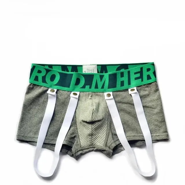 Low Waist Letter Printed Cotton Boxer