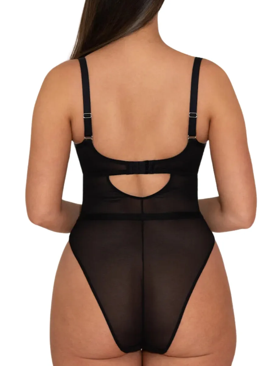 Lucky Star Bodysuit - Black