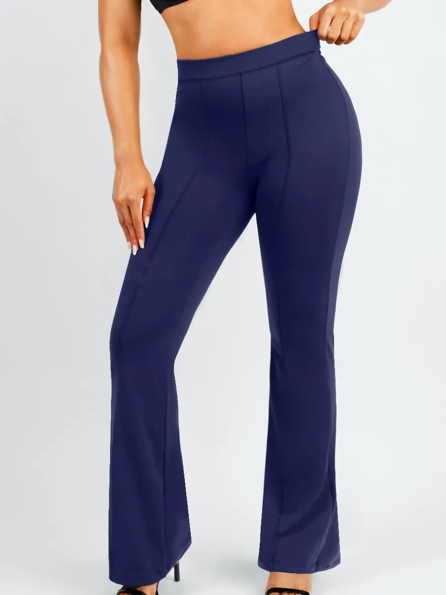 Luxxsculpt® High Waist Shaping Mesh Flare Pants