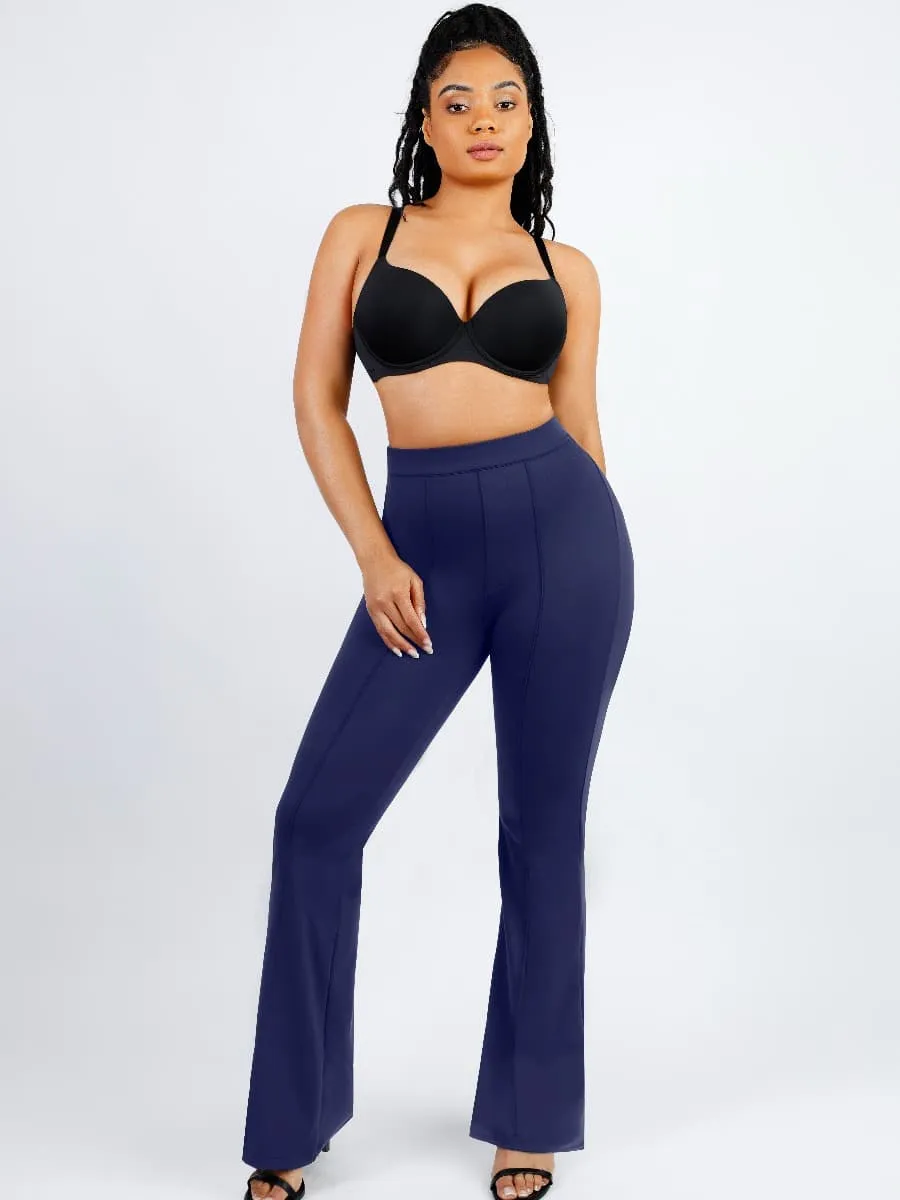 Luxxsculpt® High Waist Shaping Mesh Flare Pants