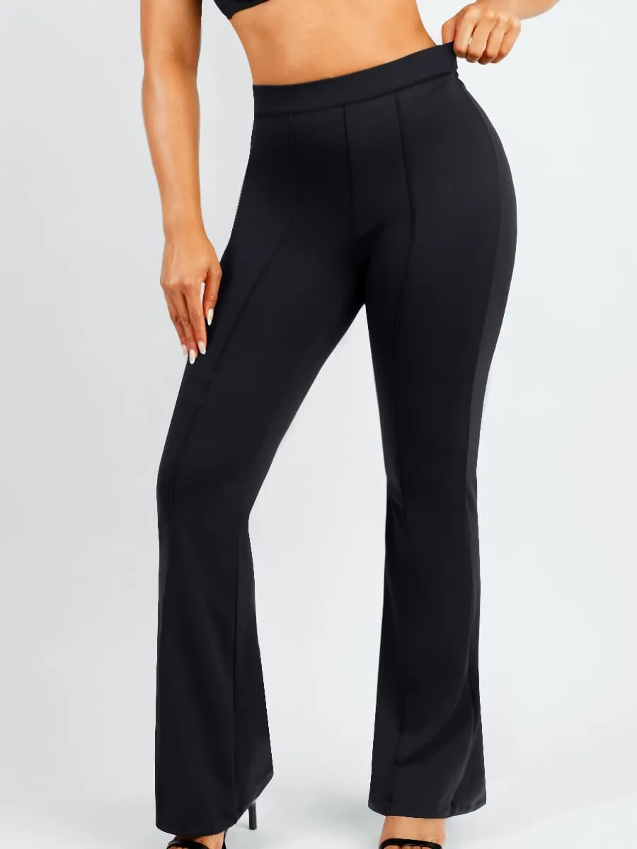 Luxxsculpt® High Waist Shaping Mesh Flare Pants