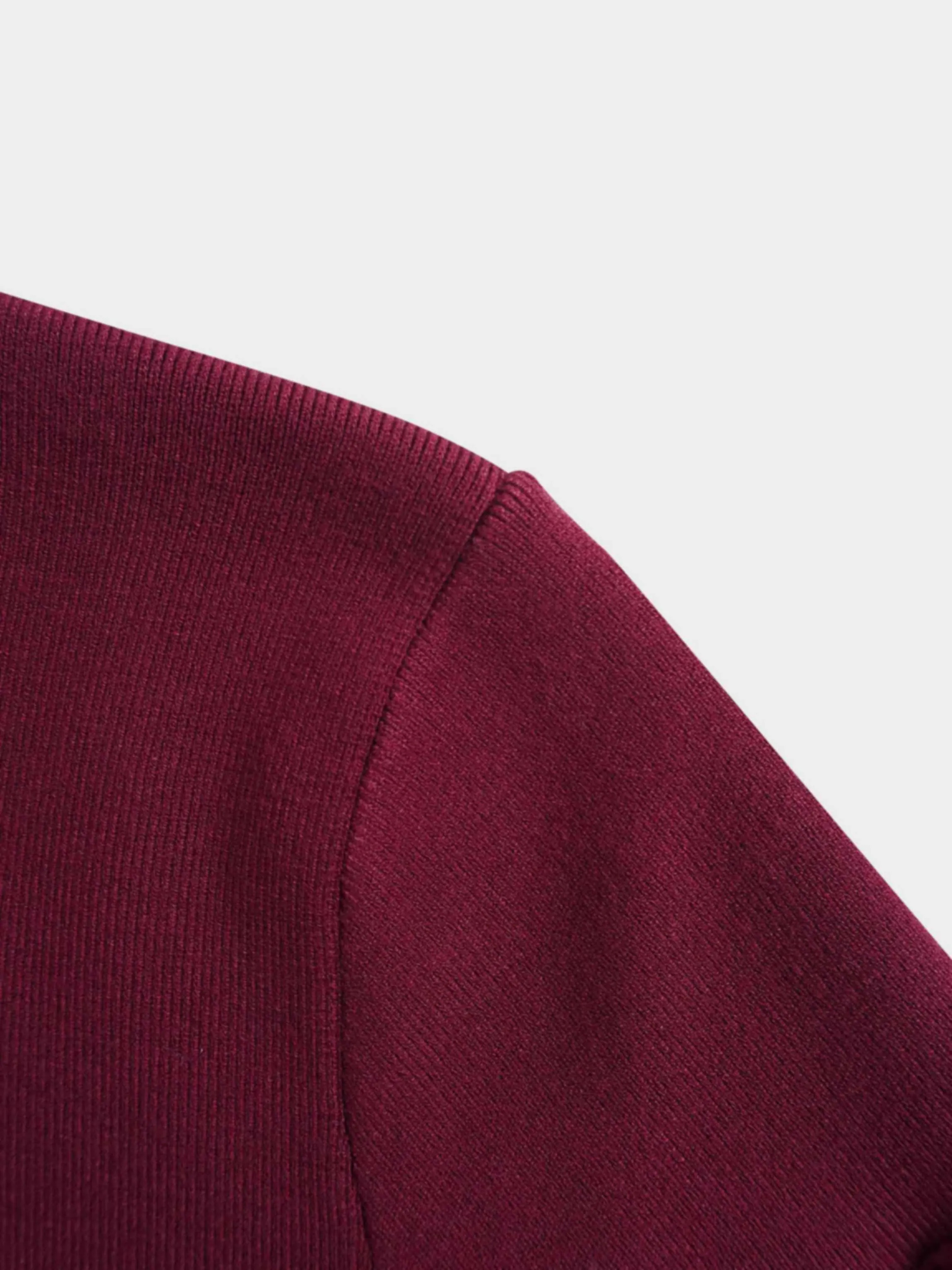 Melania Chiffon Sweater-Burgundy