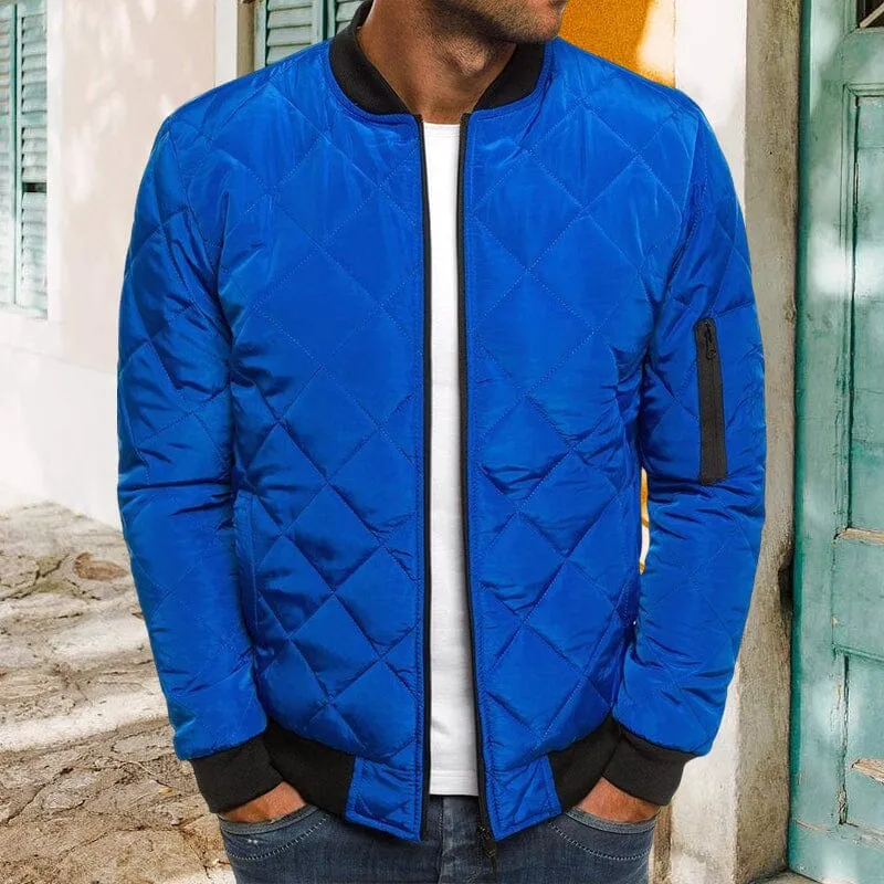 Men's Bomber Quilted Diamond Padded Jacket