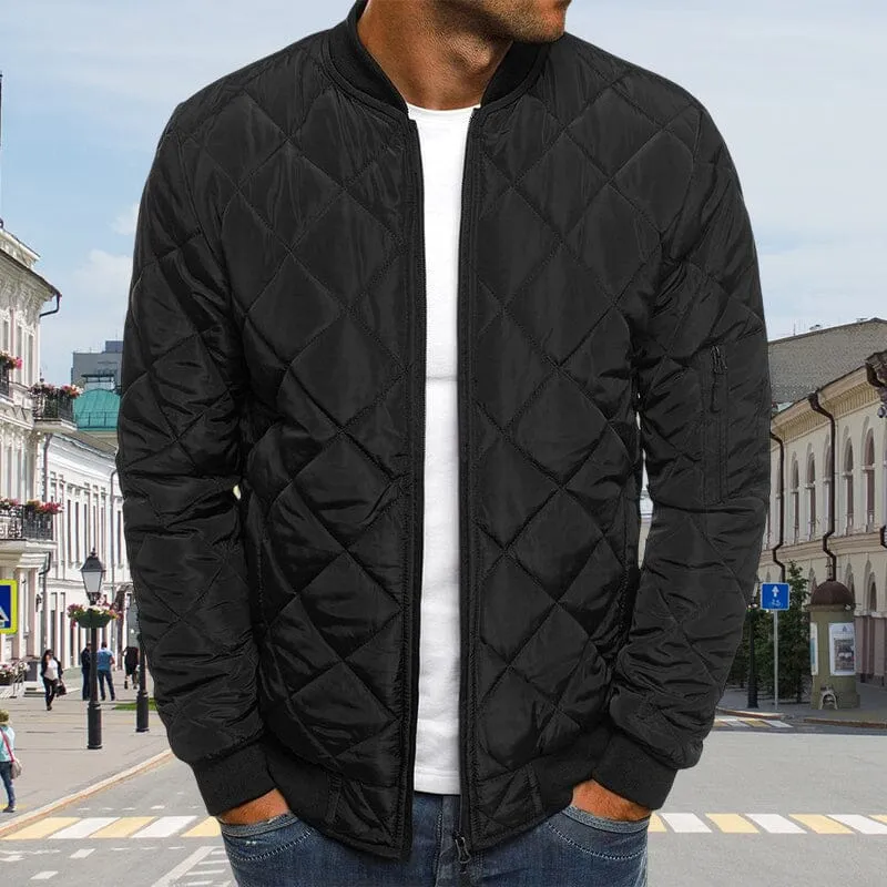 Men's Bomber Quilted Diamond Padded Jacket