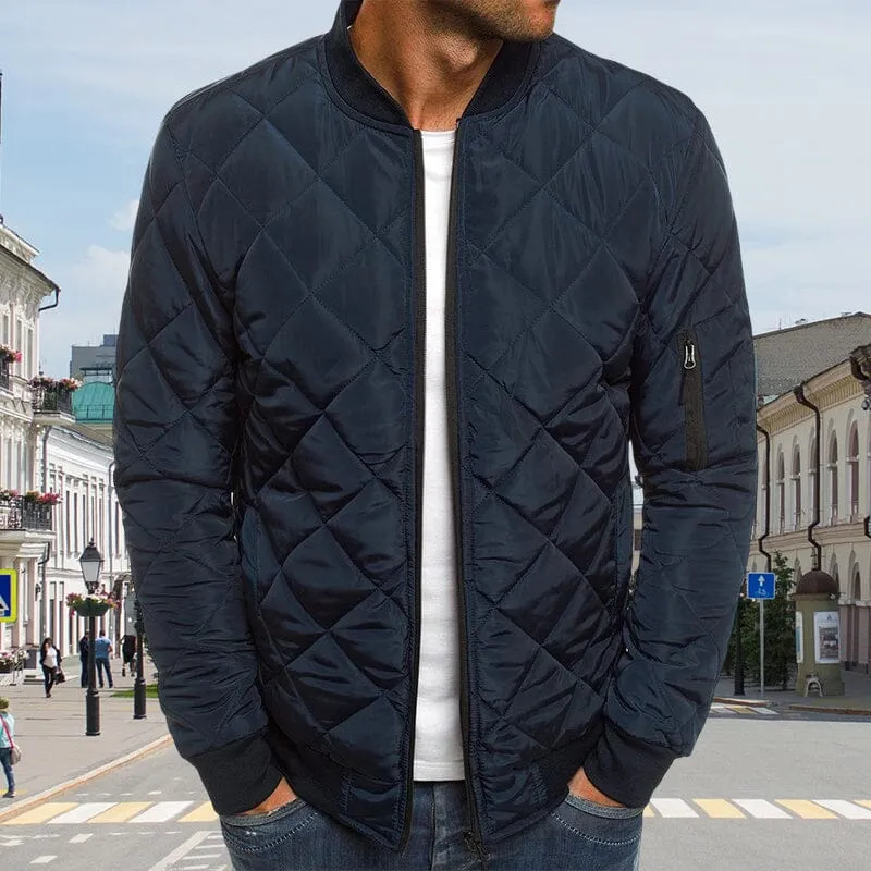 Men's Bomber Quilted Diamond Padded Jacket