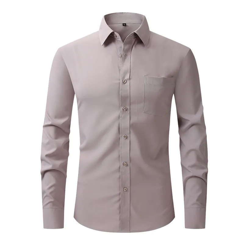 Men's Business Casual Long Sleeve Shirt