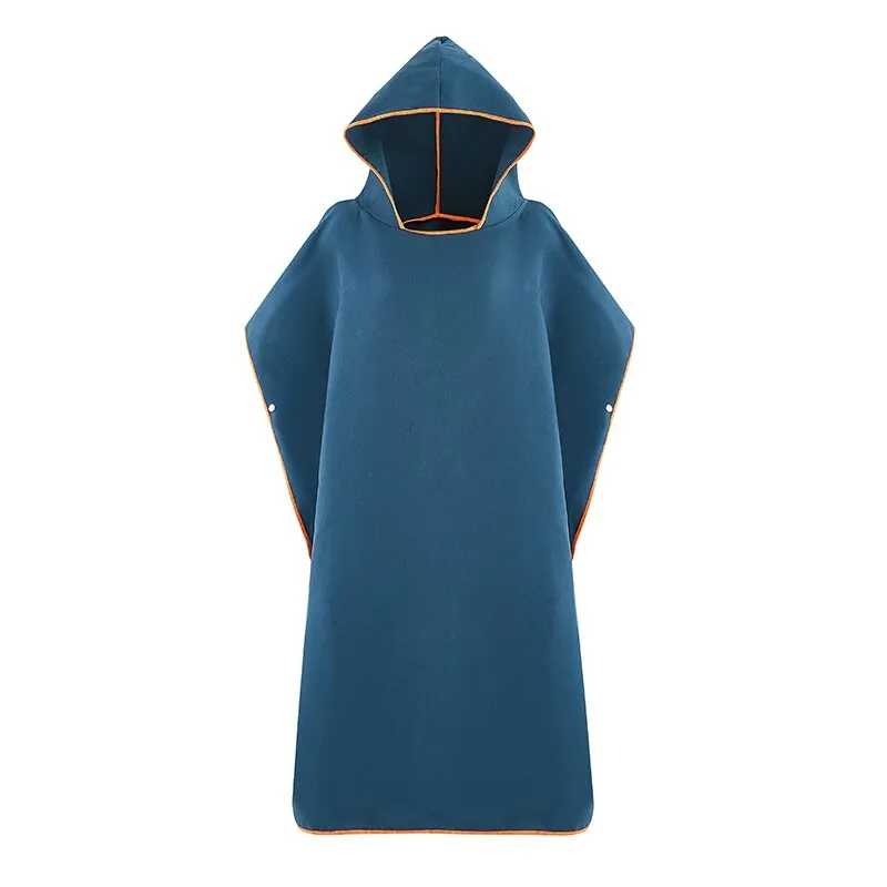 Microfiber  Wetsuit Changing Robe  with Hood, Quick Dry Hooded Towels for Swim, Beach Surf Poncho Compact & Lightweight