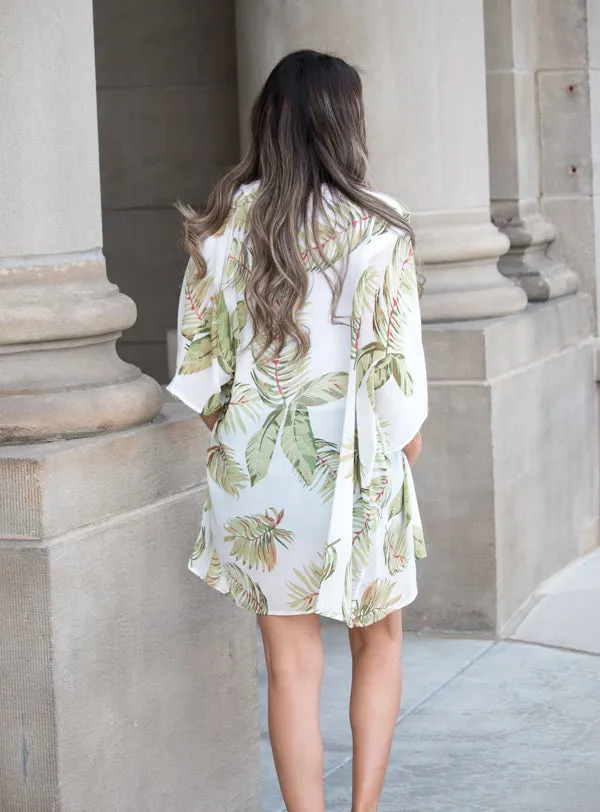 Milo Palm Leaf Kimono