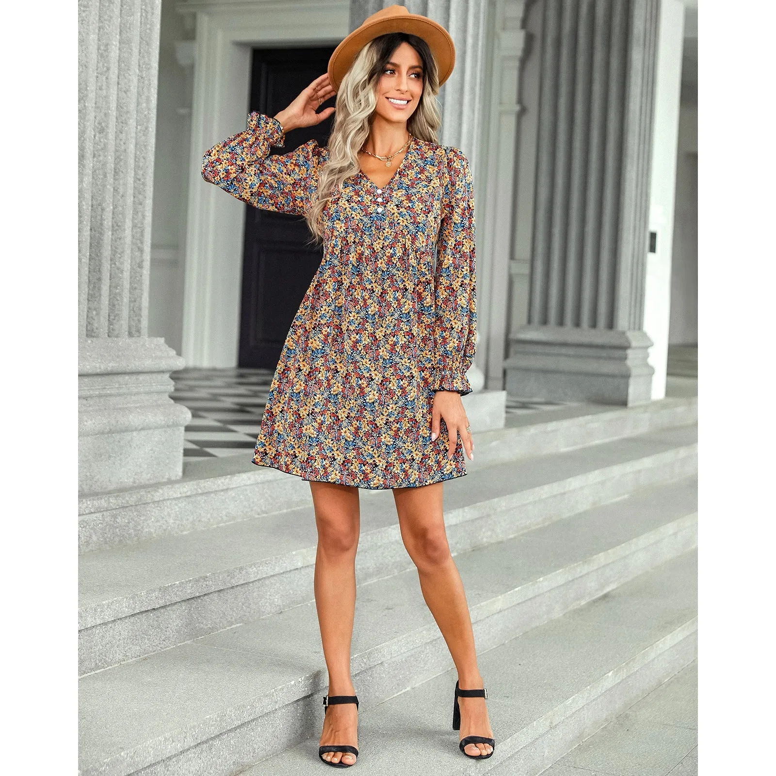 Mind Over Matter Paisley Button Down Shirt Dress