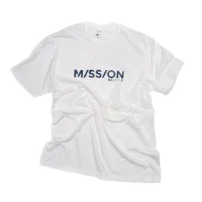 Mission Shirt, White / Blue